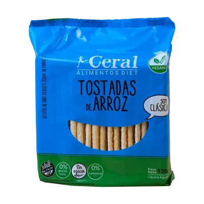 CERAL – TOSTADA ARROZ CLASICA CON SAL X120