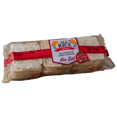 ALL RICE – GALLETA ARROZ CON SAL X12 U X70