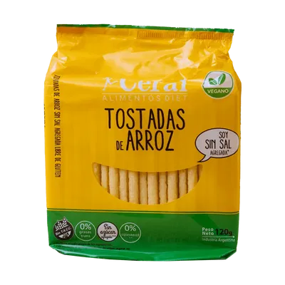 CERAL – TOSTADA ARROZ SIN SAL X120 G
