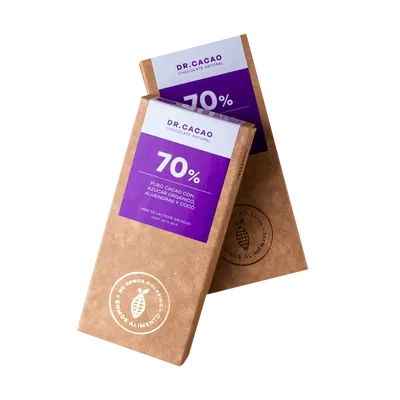 DR CACAO-BARRA ALMENDRA 70% X50 G
