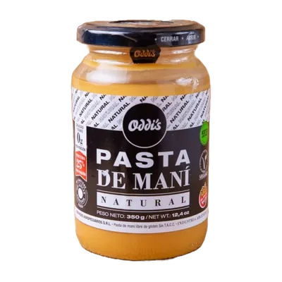 ODDIS – PASTA MANI NATURAL X350 G
