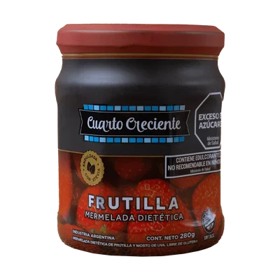 CUARTO CRECIENTE – MERMELADA FRUTILLA CON STEVIA X280 G