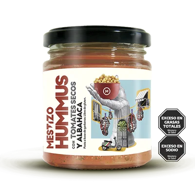 MESTIZO – HUMMUS TOMATE SECO ALBAHACA X175 G