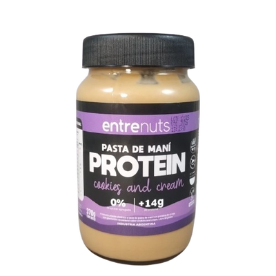 ENTRENUTS – PASTA MANÍ PROTEICA COOKIES AND CREAM X370 g