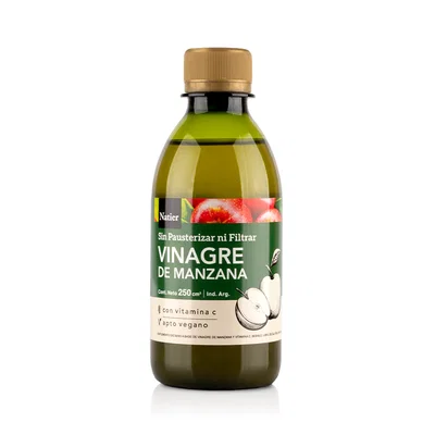 NATIER-VINAGRE SIDRA MANZANA + VITAMINA C 250 cc