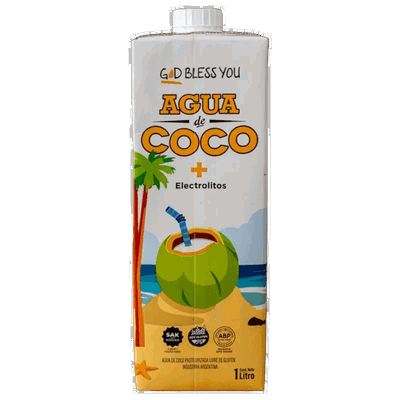 GOD BLESS YOU- AGUA COCO X1000 ml