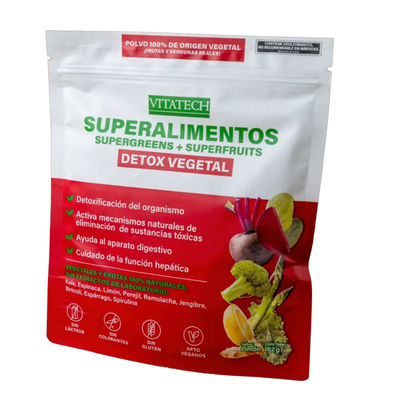 VITATECH-SUPERALIMENTO DETOX VEGETAL LIMÓN 162 gr