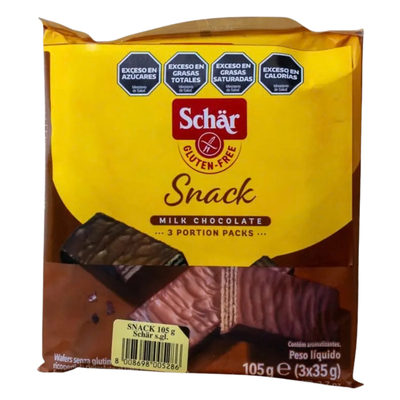 DR SCHAR-SNACK MILK CHOCOLATE 105 gr