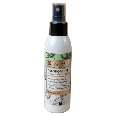 BOTANIKA-DESODORANTE SPRAY ALOE VERA + KALE 75 ml 