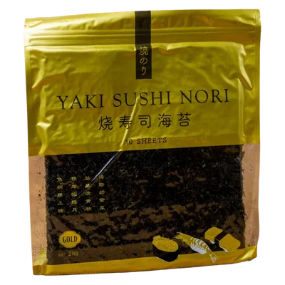 YAKISUSHI NORI – ALGA SUSHI DORADA X10 U