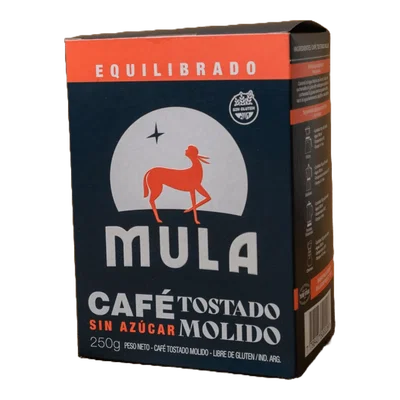 MULA – CAFÉ TOSTADO MOLIDO EQUILIBRADO SIN AZÚCAR