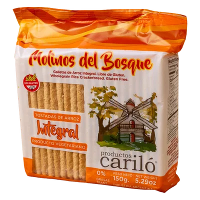 MOLINOS DEL BOSQUE – GALLETA ARROZ INTEGRAL X150 G