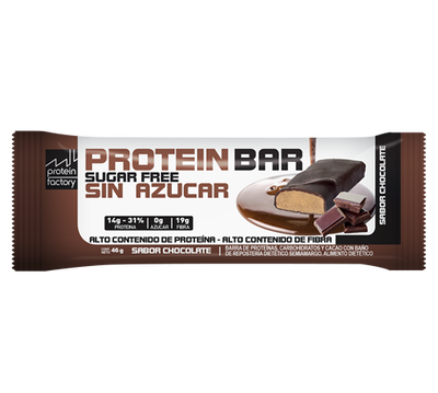 PROTEIN FACTORY – PROTEIN BAR SIN AZUCAR CHOCOLATE X46 G X12 U