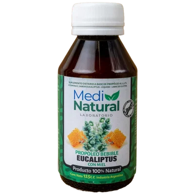 MEDINATURAL – JARABE PROPOLEO EUCALIPTO MIEL X125 CC
