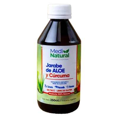 MEDINATURAL – JARABE ALOE CURCUMA X250 CC