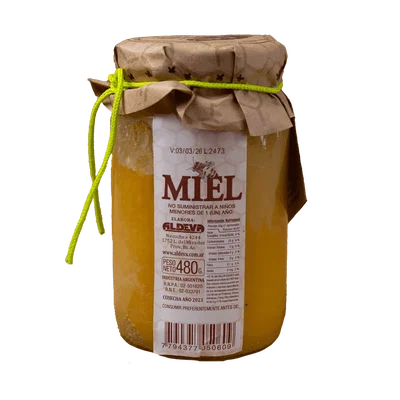 ALDEVA – MIEL SOLIDA VIDRIO X480 G 