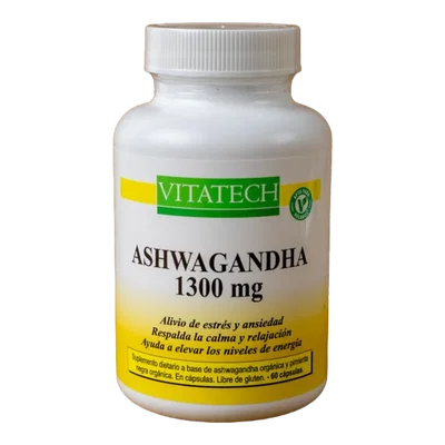 VITATECH- CÁPSULA ASHWAGANDHA 1300 mg 30 unidades