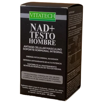 VITATECH- CÁPSULAS NAD TESTO HOMBRE X 60 U