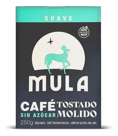 MULA – CAFÉ TOSTADO MOLIDO SUAVE SIN AZÚCAR