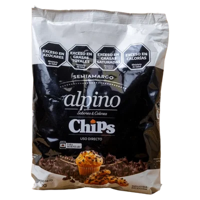ALPINO – CHIP CHOCOLATE NEGRO SEMIAMARGO   (1 KG)