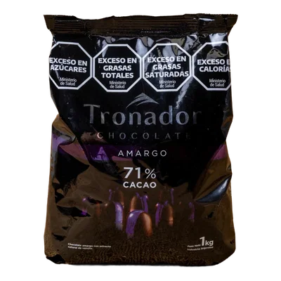 TRONADOR – COBERTURA CHOCOLATE NEGRO AMARGO 71%