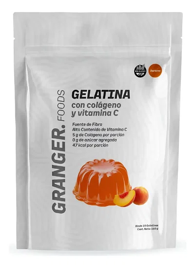 GRANGER – GELATINA COLAGENO VITAMINA C DURAZNO X150 G