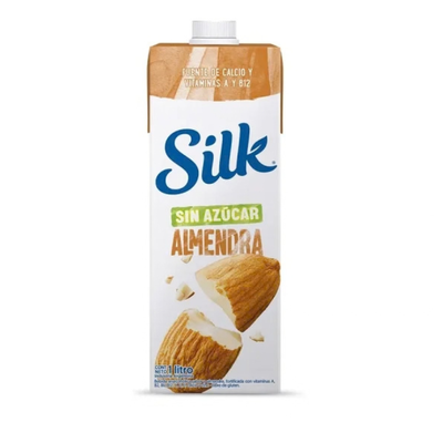 LECHE VEGETAL DE ALMENDRAS SIN AZUCAR TETRAPACK X 1LT SILK