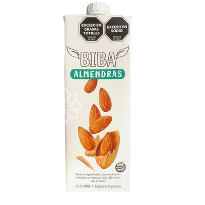LECHE VEGETAL DE ALMENDRAS SIN AZUCAR TETRAPACK X 1LT BIBA