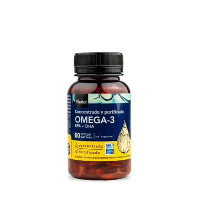 NATIER-OMEGA 3 VEGETAL FRASCO X 60UN