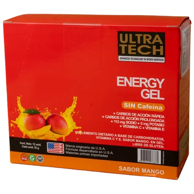 ULTRA TECH – ENERGY GEL MANGO X32 G X12 U
