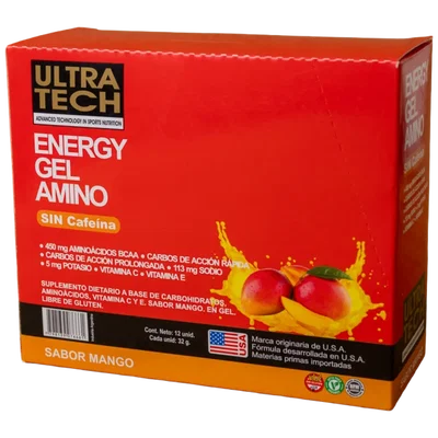 ULTRA TECH – ENERGY GEL AMINO MANGO X32 G X12 U