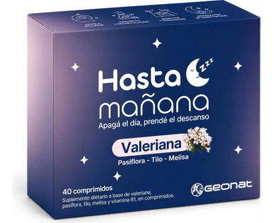 HASTA MAÑANA VALERIANA CAJA X 30UN GEONAT