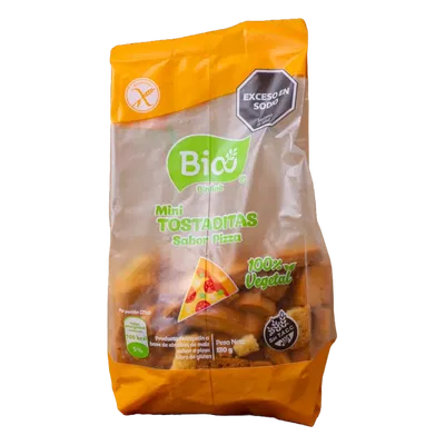 BIO – MINI TOSTADITA SABOR PIZZA X130 G