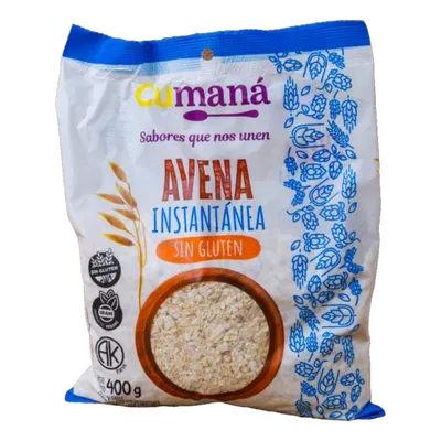 CUMANA – AVENA INSTANTANEA SIN GLUTEN X400 G