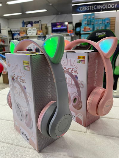 Auricular P47 Bluetooth inalambrico Orejas Gatito