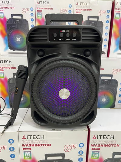 PARLANTE WASHINGTON 8" BT/RADIO FM/USB CON MICROFONO AITECH