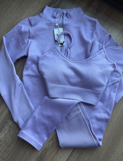 Conjunto 3 piezas con campera S/M (36/40)