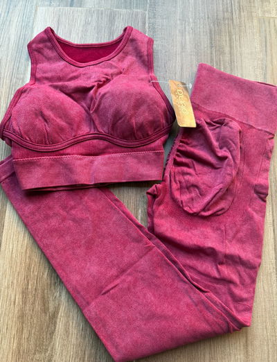 Conjunto 2 piezas top + calza S/M (36/38)