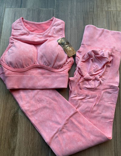 Conjunto 2 piezas top + calza S/M (36/38)