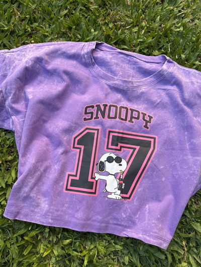 Pupera prelavada estampada Oversize Snoopy