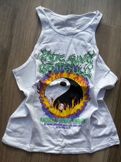 Musculosa  estampada  Paz