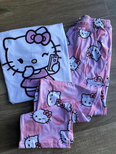 Pijama Largo Adulto L/XL (42/48) Kitty