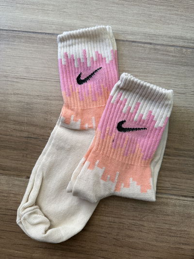 Medias adulto caña 3/4 Nike crema 