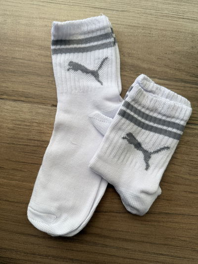 Medias adulto caña 3/4 puma gris
