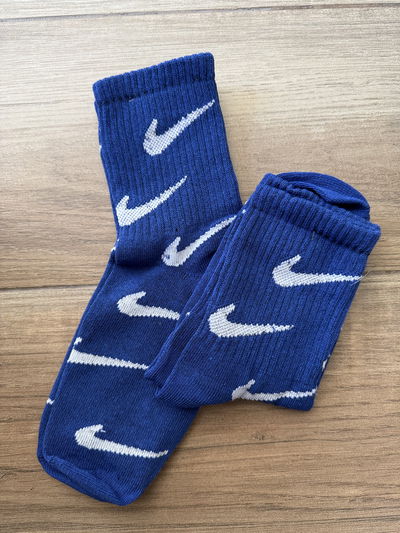 Medias adulto caña 3/4 Nike azul
