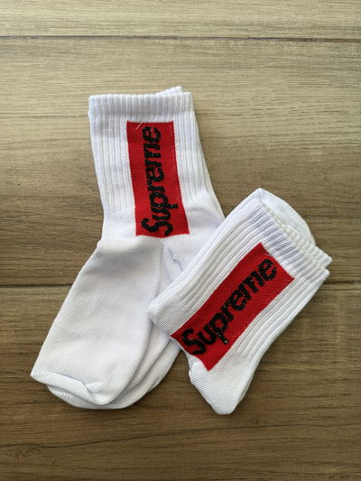 Medias adulto caña 3/4 supreme blanco