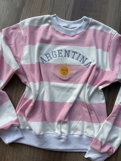 Buzo bordado Argentina plush