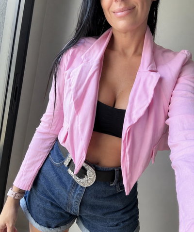 Chaqueta lino talle Unico (S/M)
