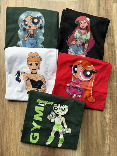 Pack x 3 Remerones m/c oversize estampado 