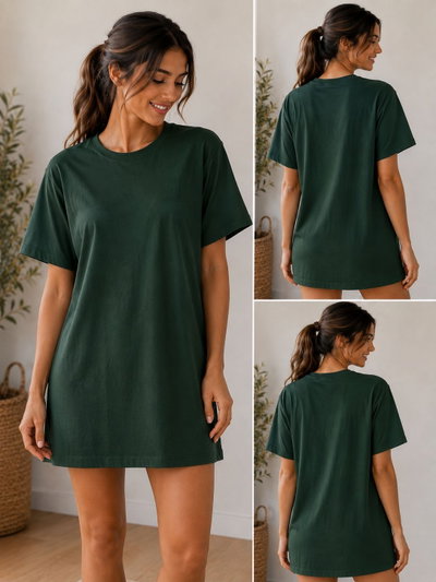 Remeron m/c oversize liso verde 
